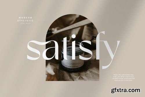 satisfy - modern stylistic sans serif