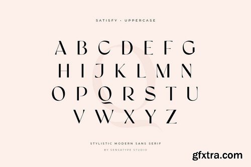 satisfy - modern stylistic sans serif