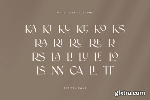 satisfy - modern stylistic sans serif