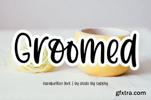 Groomed Handwriting Display Font