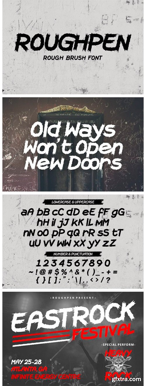 Roughpen Font