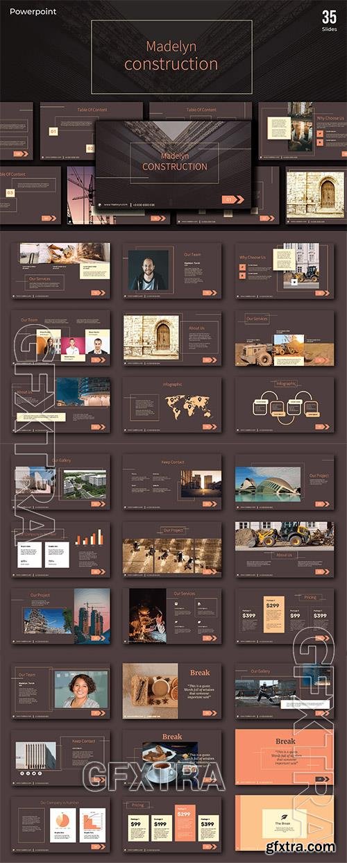 Construction Powerpoint, Keynote and Google Slides Template