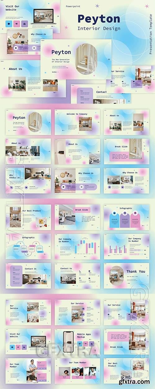 Interior Design Powerpoint, Keynote and Google Slides Template