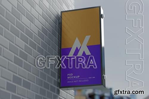 Realistic outdoor box identity mockup J2D3AP9