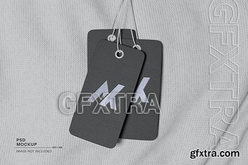 Realistic price tag mockup ZWHRGHH