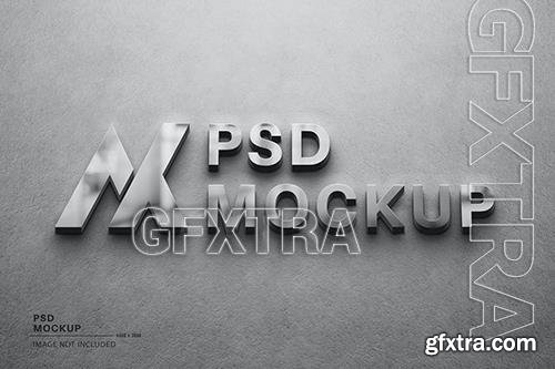 Realistic strong glass logo mockup A5UJ6L8