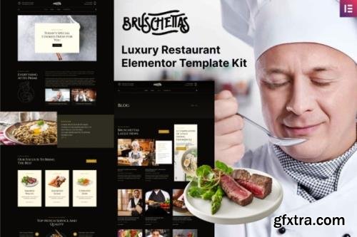 ThemeForest - Bruschettas v1.0.0 - Luxury Restaurant Elementor Template Kit - 33347814