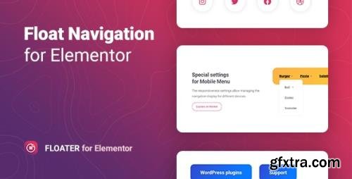 CodeCanyon - Floater v1.0.0 - Sticky Navigation Menu for Elementor - 33364906