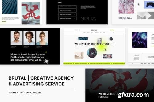 ThemeForest - Brutal v1.0.0 - Creative Agency & Advertising Service Elementor Template Kit - 33273605