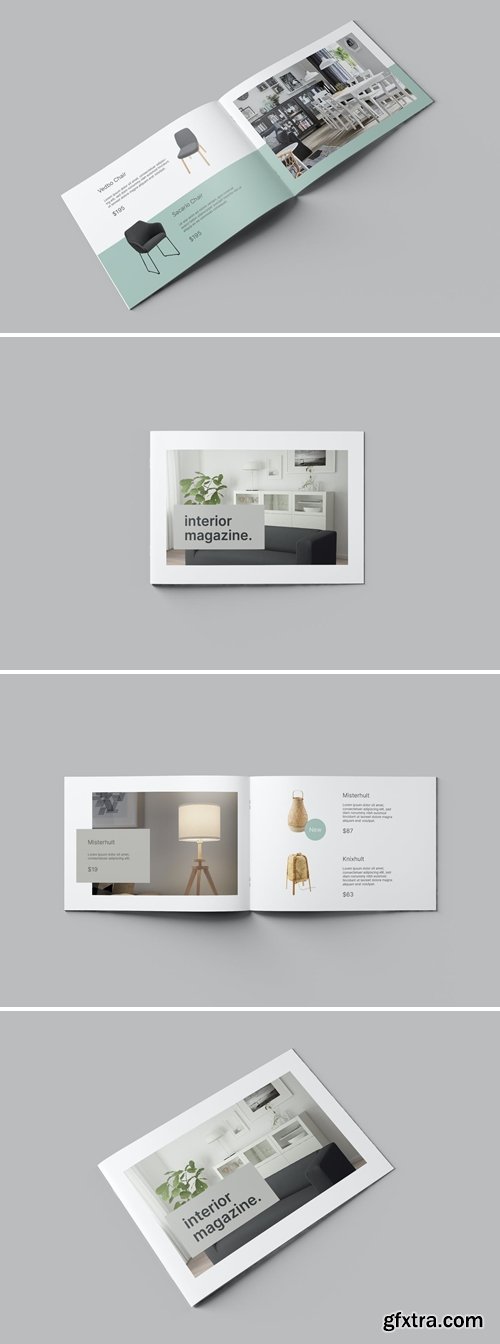 Landscape Brochure and Catalog Mockups