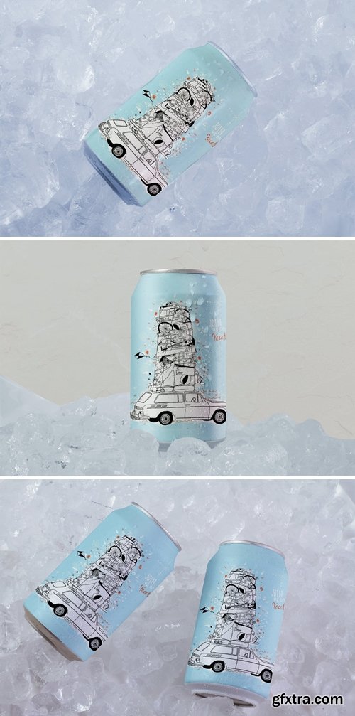 Ice Fresh Can Mockup