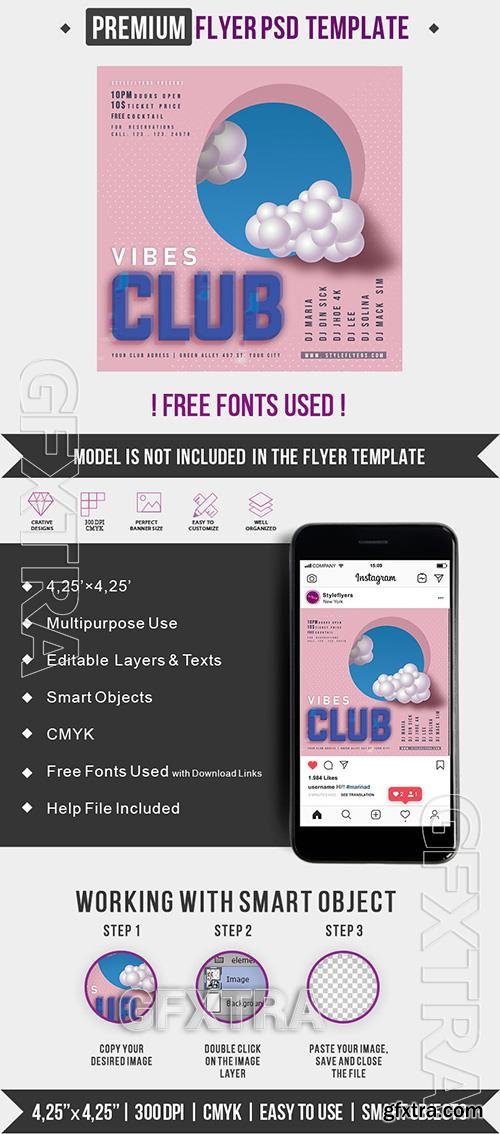 Club Vibes Premium PSD Flyer Template