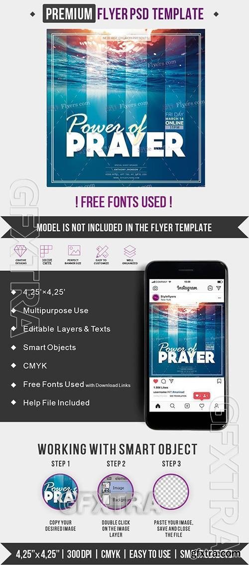 The Power of Prayer PSD Flyer Template 