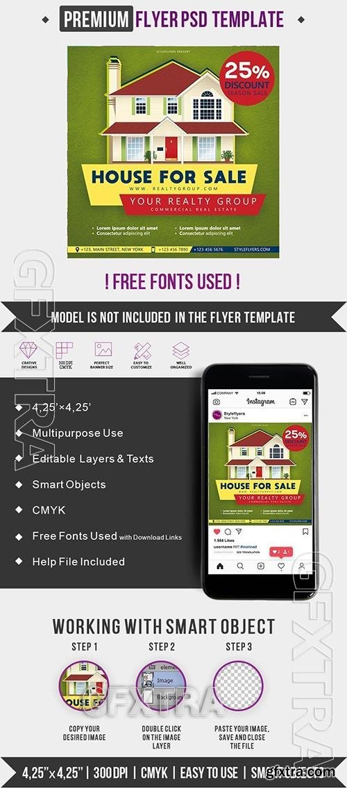 Real Estate Premium Flyer PSD Template 