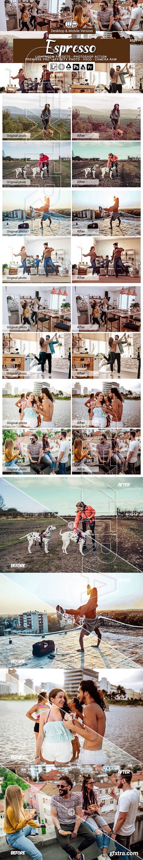 CreativeMarket - Espresso Presets, Photoshop actions 5689572