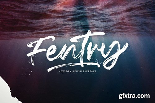 Fentry - Textured Brush Font