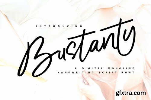 Bustanty Monoline Handwriting Script Font