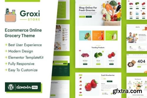 ThemeForest - Groxi v1.0.1 - Grocery Store Elementor Template Kit - 33344142