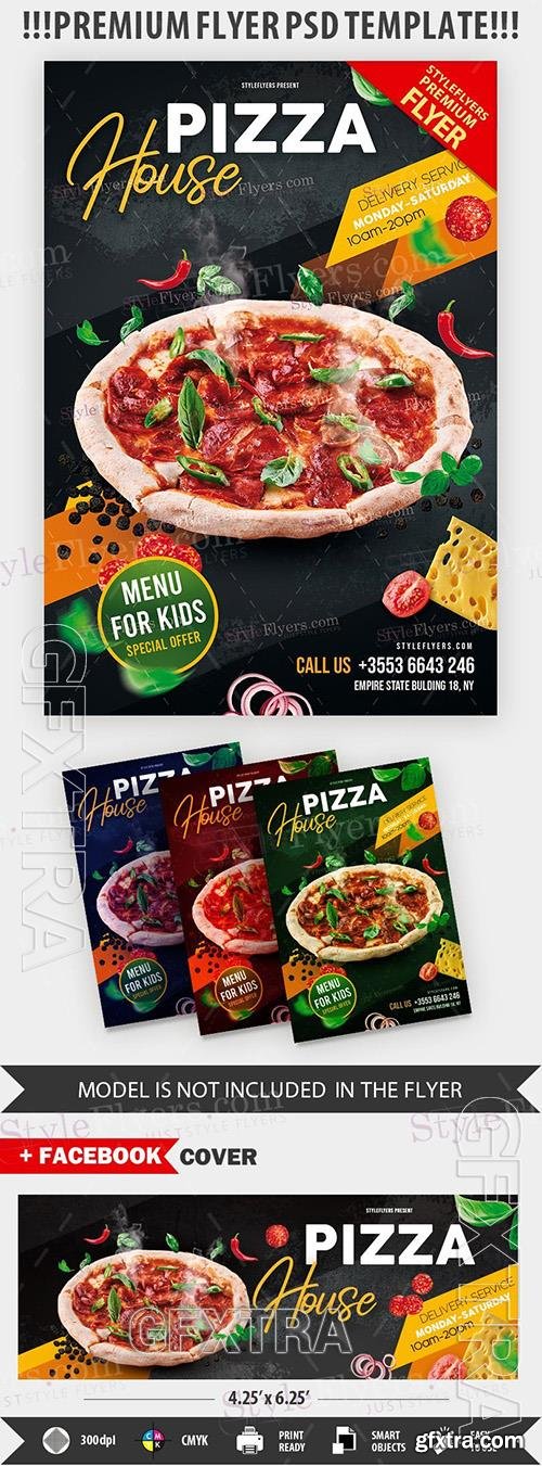 Pizza House Premium PSD Flyer Template 