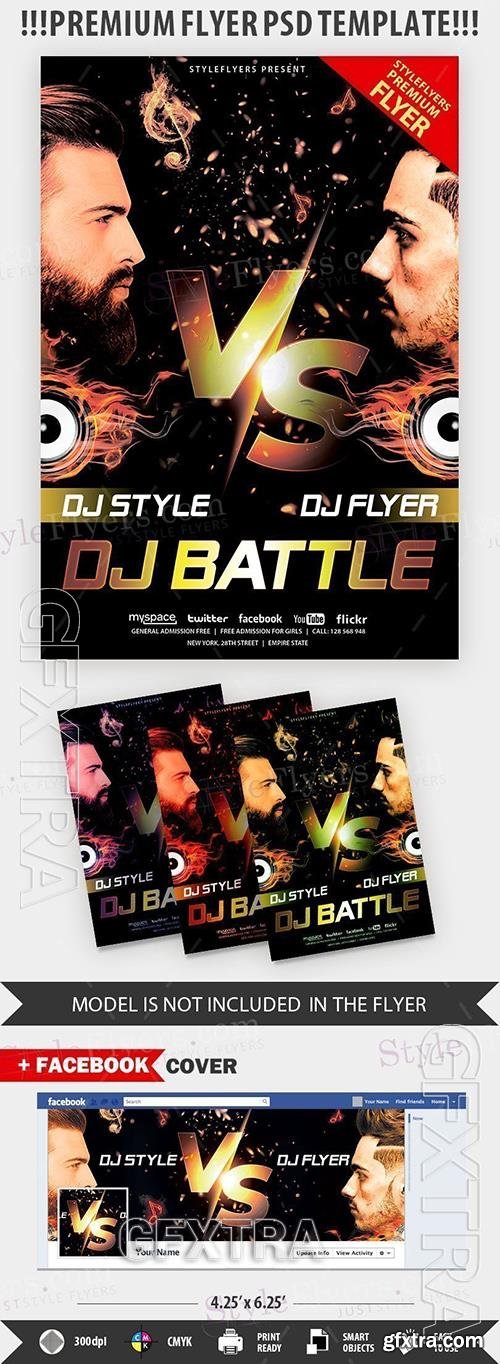 DJ Battle PSD Flyer Template 