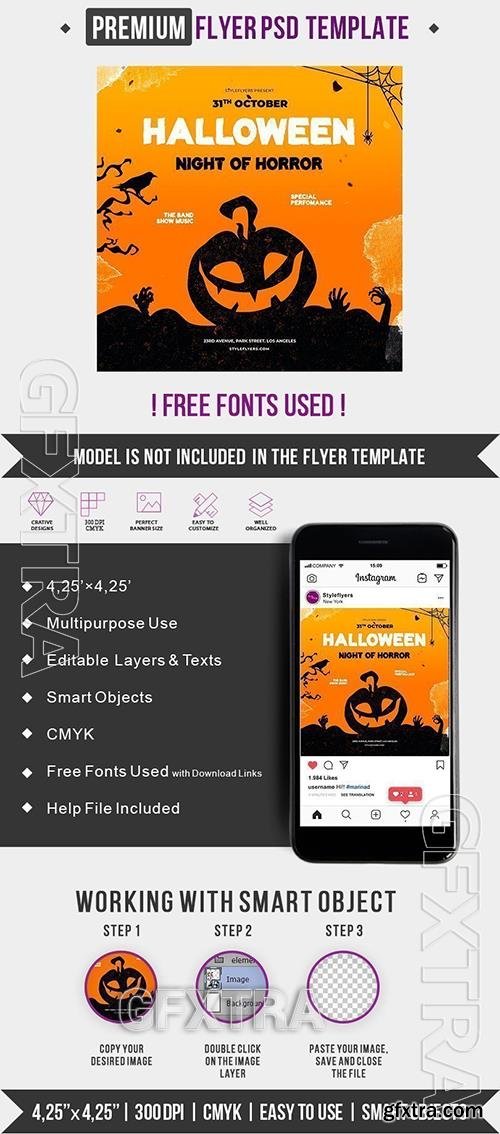 Halloween PSD Flyer Template