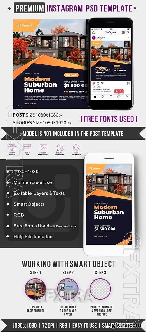 Real Estate PSD instagram template