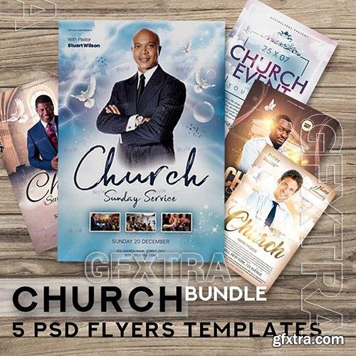 Church flyers PSD Templates Bundle