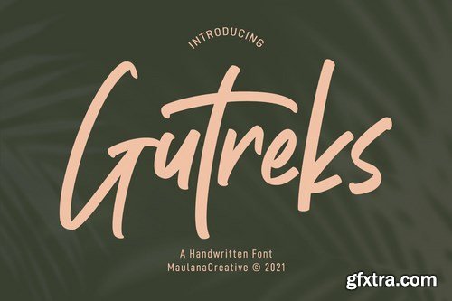 Gutreks Handwritten Font