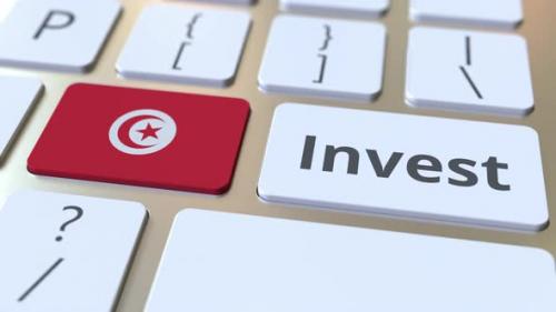 Videohive - INVEST Text and Flag of Tunisia on the Buttons - 33386736 - 33386736