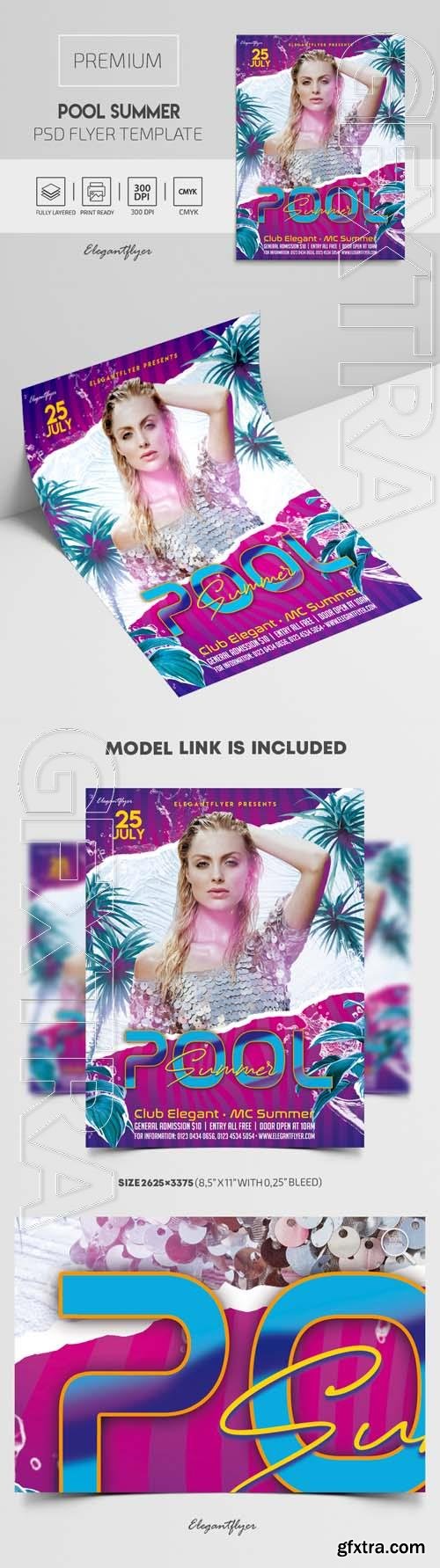 Pool Summer Party – Premium PSD Flyer Template