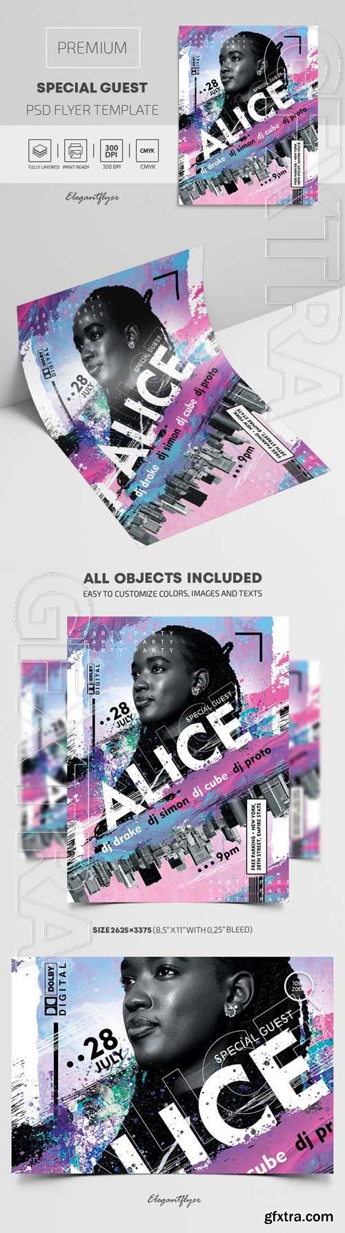 Special Guest – Premium PSD Flyer Template