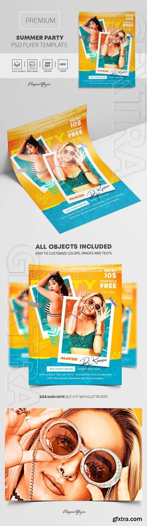 Summer Party – PSD Flyer Template