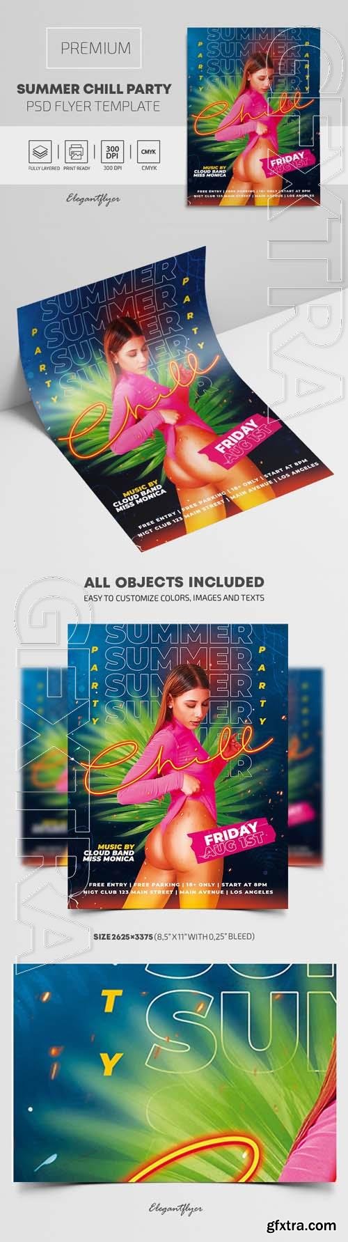 Summer Chill Party – Premium PSD Flyer Template