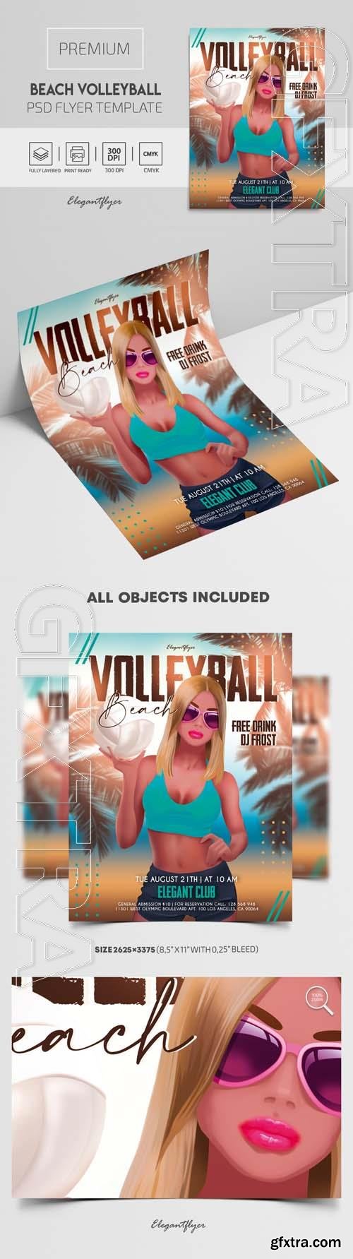 Beach Volleyball – Premium PSD Flyer Template