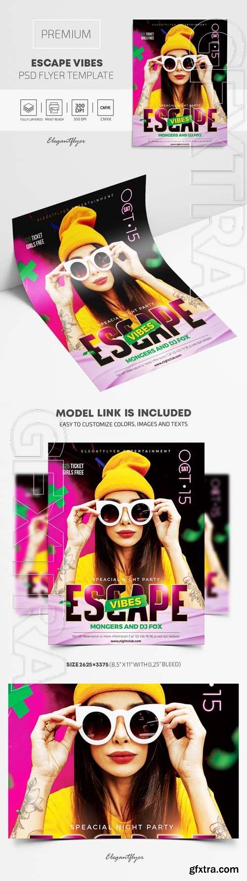 Escape Vibes – Premium PSD Flyer Template