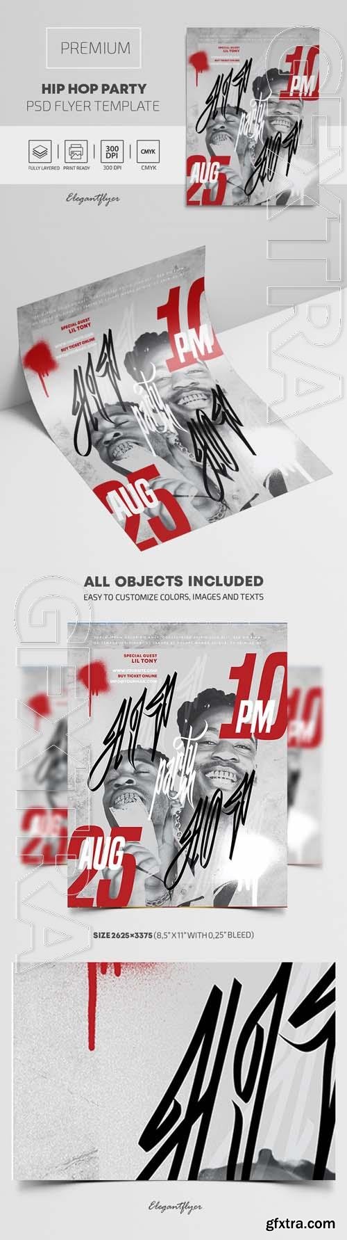 Hip Hop Party – Premium PSD Flyer Template