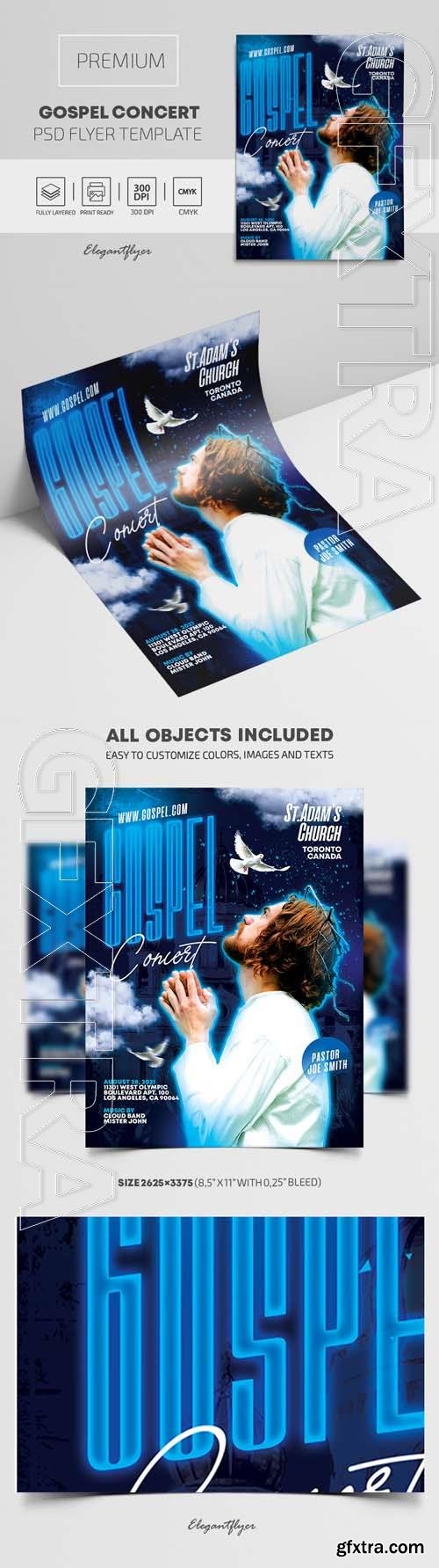 Gospel Concert – Premium PSD Flyer Template