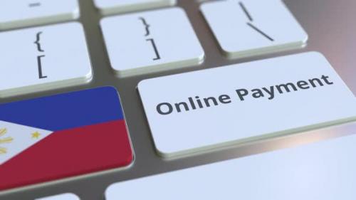 Videohive - Online Payment Text and Flag of the Philippines on the Keyboard - 33387092 - 33387092