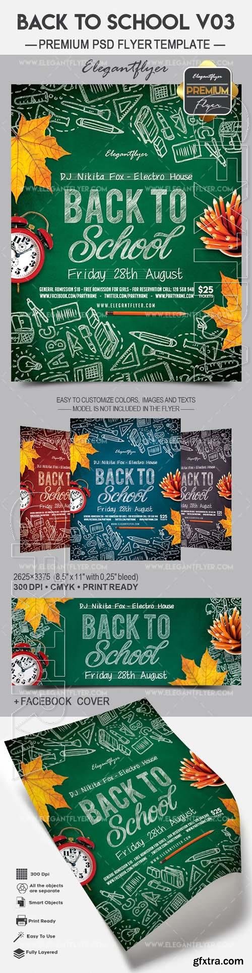 Back To School V03 – Flyer PSD Template