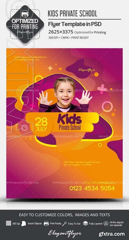 Kids Private School – PSD Flyer Template