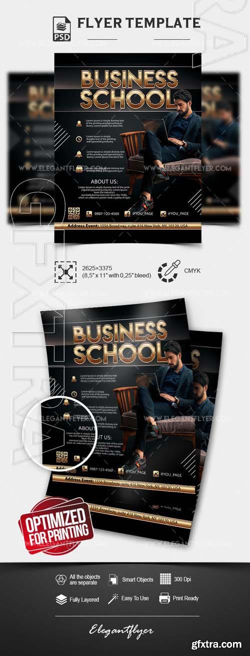 Business School – Free Flyer Template in PSD