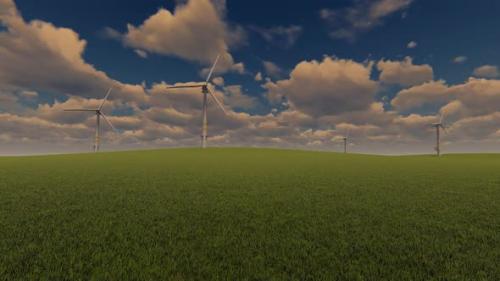 Videohive - Windmills At Landscape 2K - 33394964 - 33394964