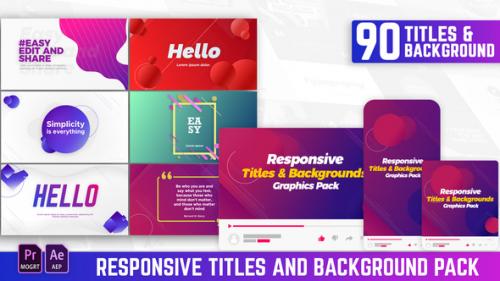 Videohive - Responsive Titles and Backgrounds Pack - 24709342 - 24709342