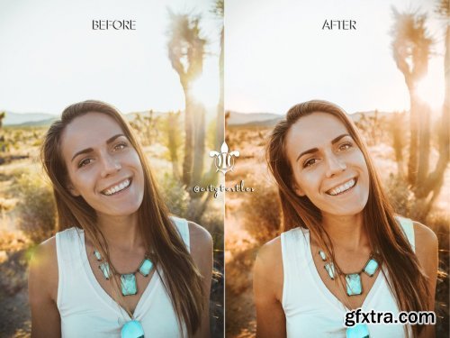 CreativeMarket - Warm Vibrant DESERT BABE LR Presets 5181847