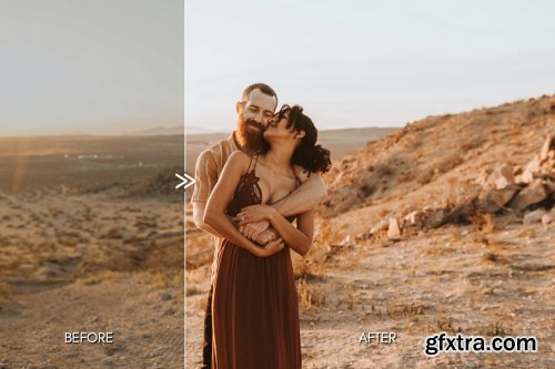 CreativeMarket - Warm Vibrant DESERT BABE LR Presets 5181847