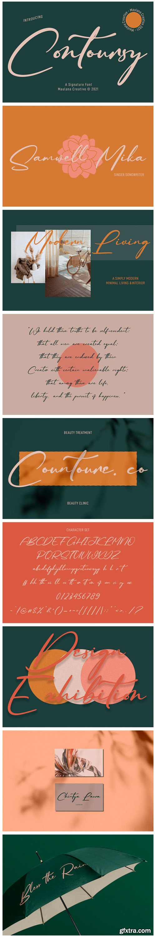 Contoursy Signature Font