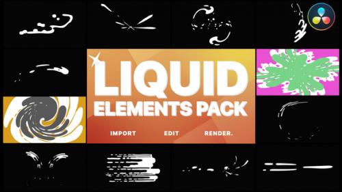 Videohive - Liquid Elements | DaVinci Resolve - 33377772 - 33377772