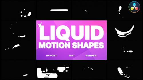 Videohive - Liquid Motion Shapes | DaVinci Resolve - 33378580 - 33378580