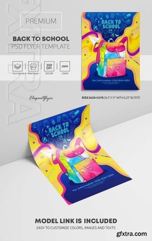 Back to School Premium PSD Flyer Template vol 4