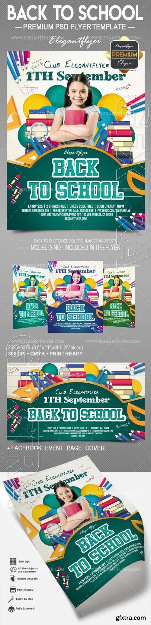 Back to School Flyer PSD Template vol 5